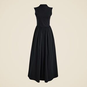 NWT J.Crew Fitted knit mockneck dress with poplin skirt